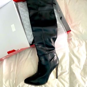 Guess Zonian3 black over-the-knee stiletto boots